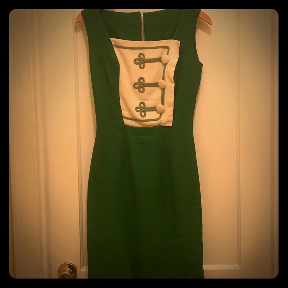 Green vintage dress